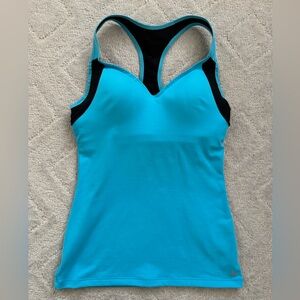 Victoria Secret/VSX/ Activewear Blue&Black Racerback Tank Top/ 34B
